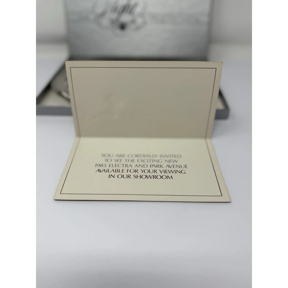 1985 Buick Electra VIP Night Promotional Box Set Invitation & Platter Vintage